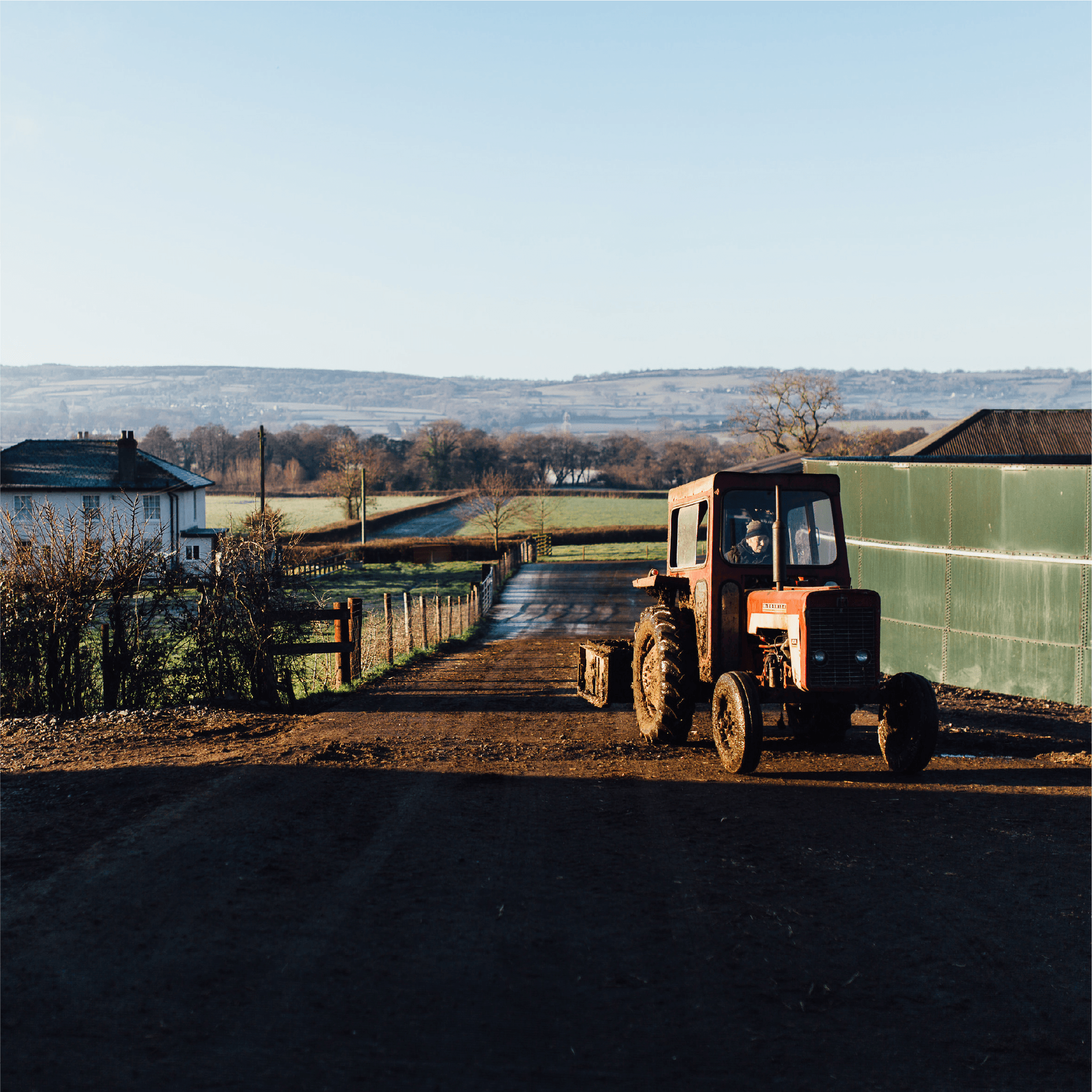 Tractor in a field